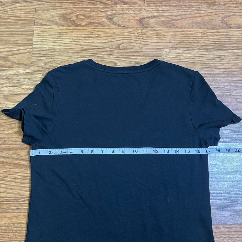 Tommy John Women’s Casual Black Short Sleeve V-Neck T-Shirt - Picture 10 of 11